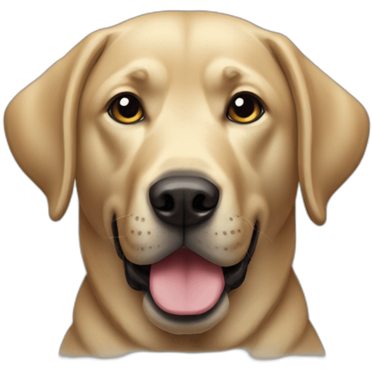 perro labrador negro emoji