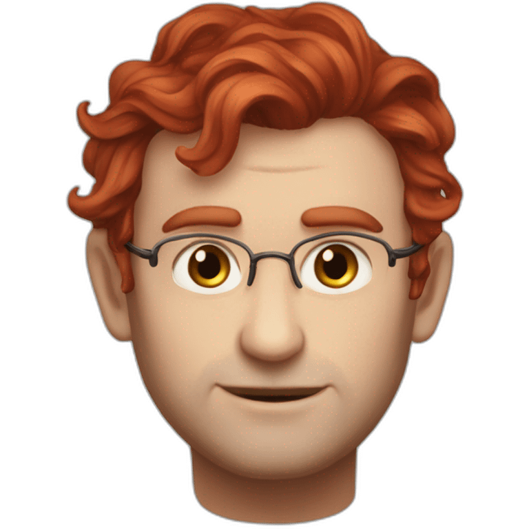 Good Omens crowley red hair emoji