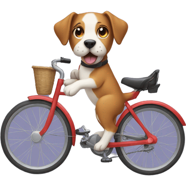 Dog on a bike emoji