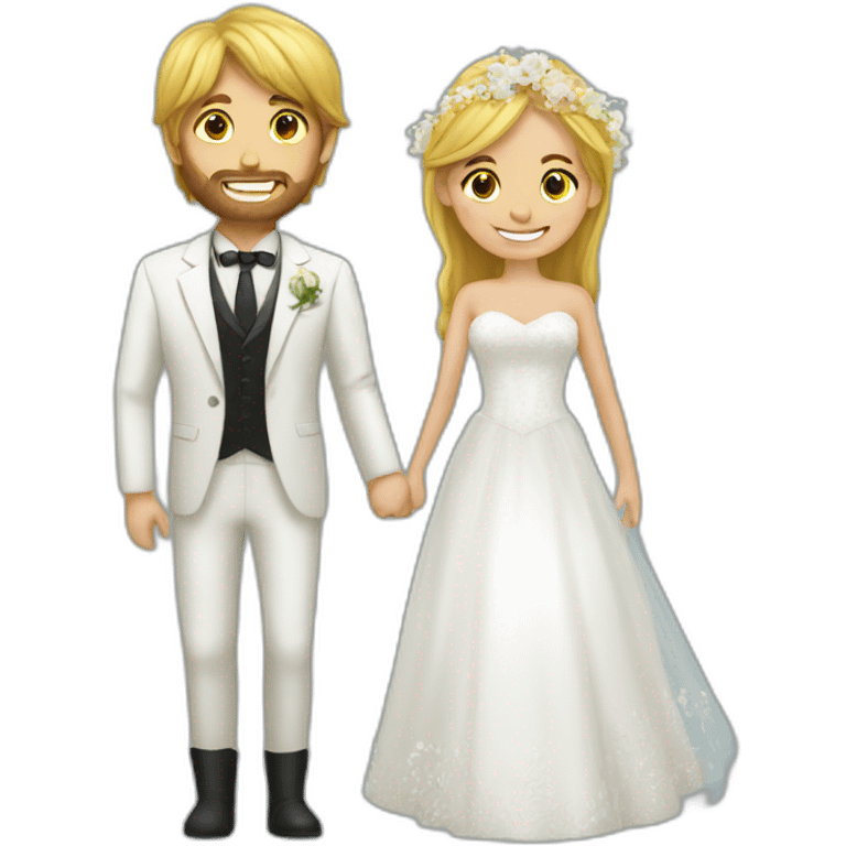 a grom and bride emoji