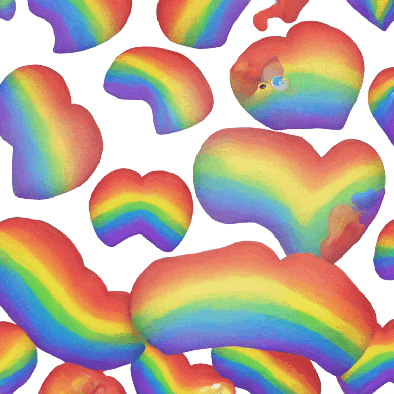 Rainbow heart emoji