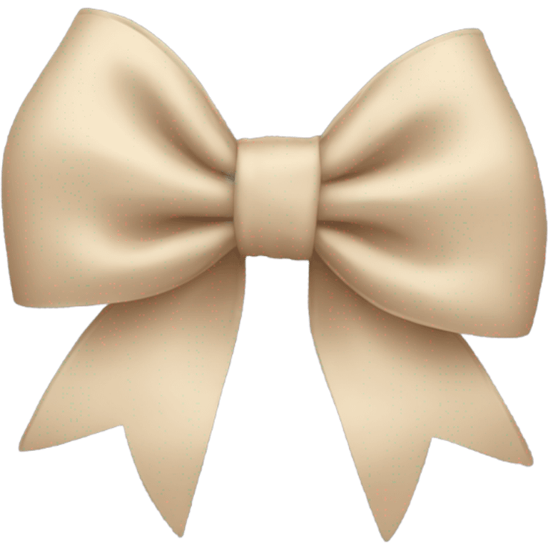 Beige bow emoji