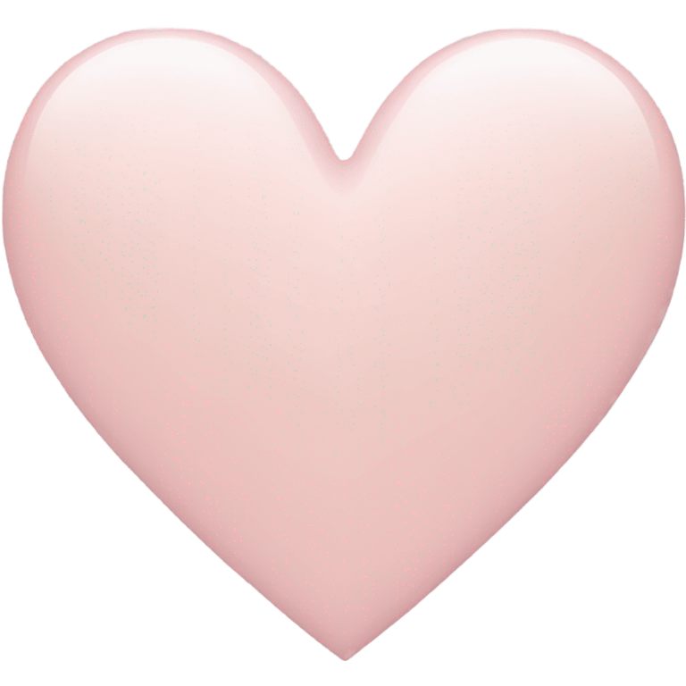 Pale pink heart emoji