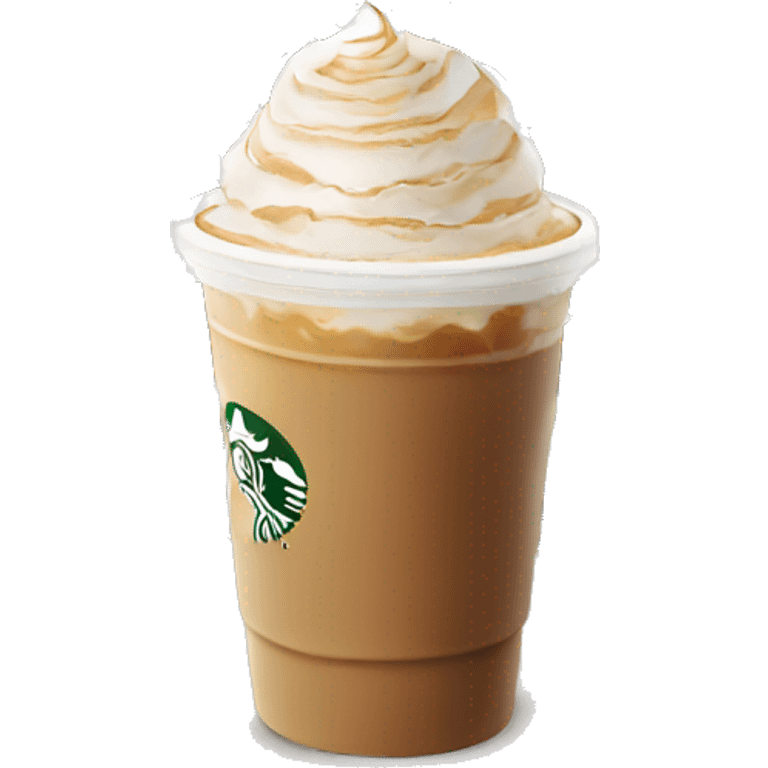 Iced pumpkin spice latte Starbucks  emoji