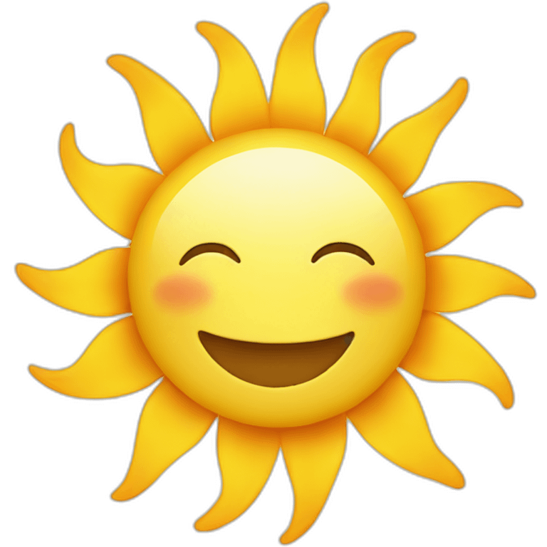 smiling sun emoji