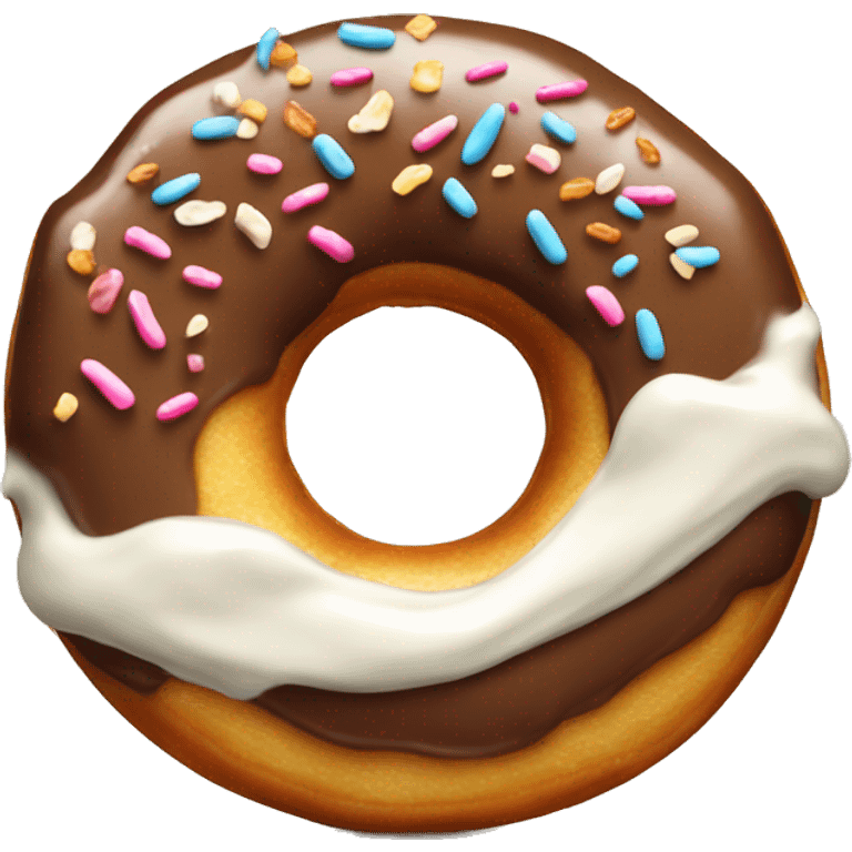 Donut with crème  emoji