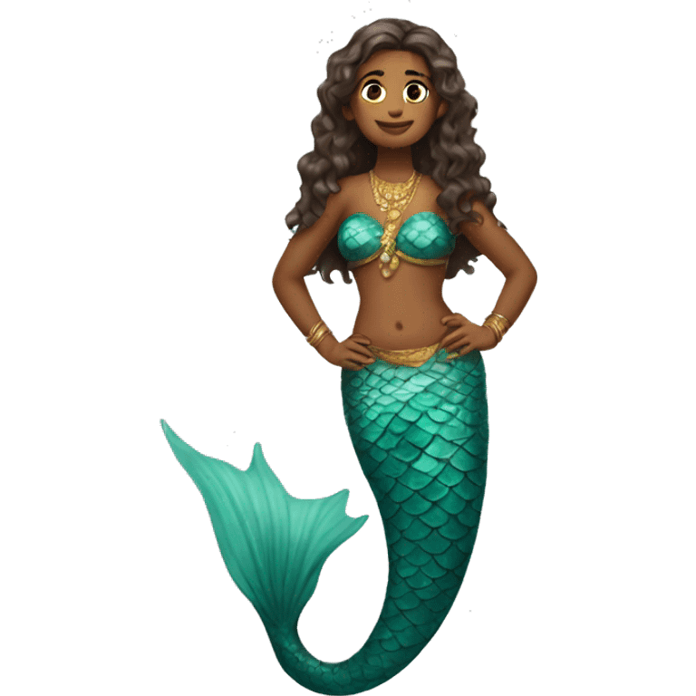 mermaid of India whole body emoji