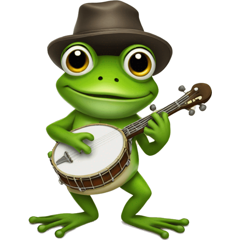 frog playing the banjo emoji