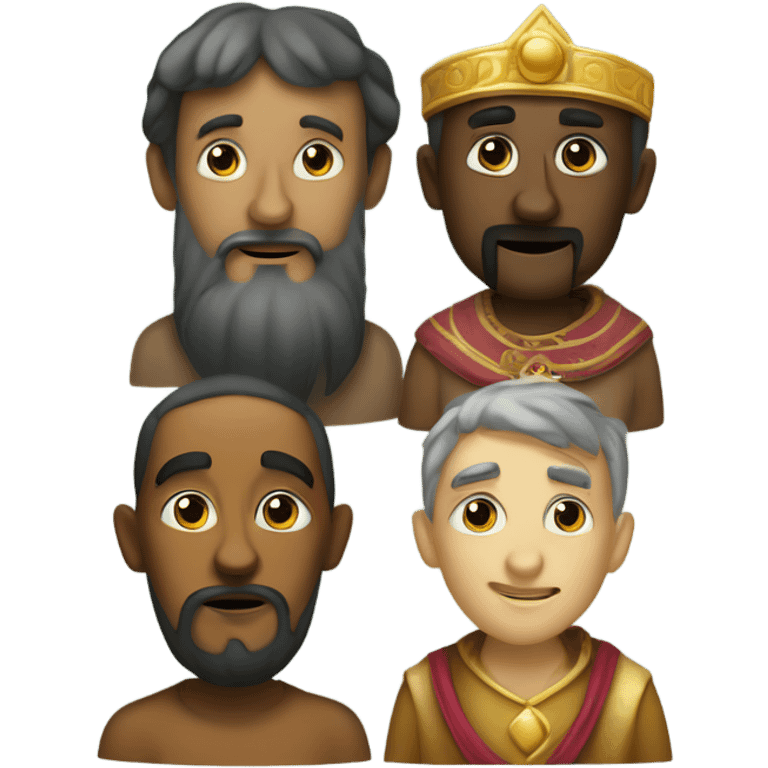 Melchior Caspar and Balthazar three wise men emoji