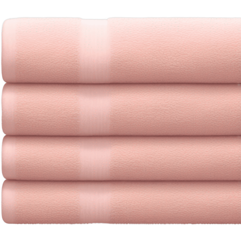 Light pink stacked towels emoji