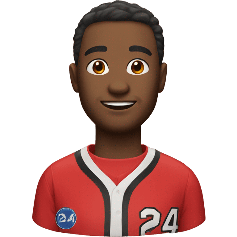 Red Jersey with number 24 emoji