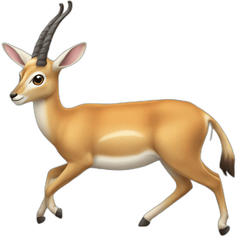 Chat sur gazelle emoji