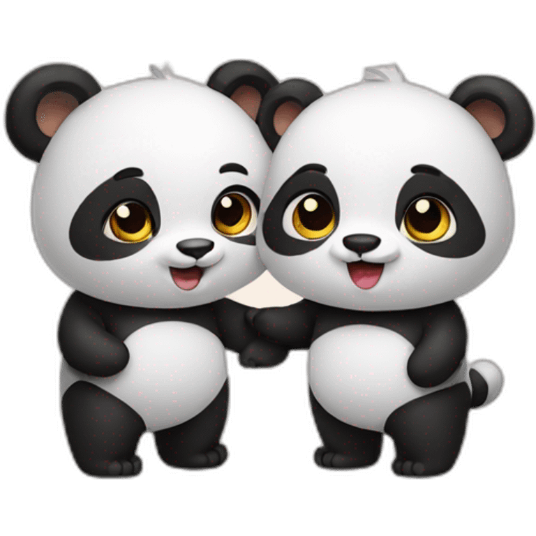 Couple de panda emoji