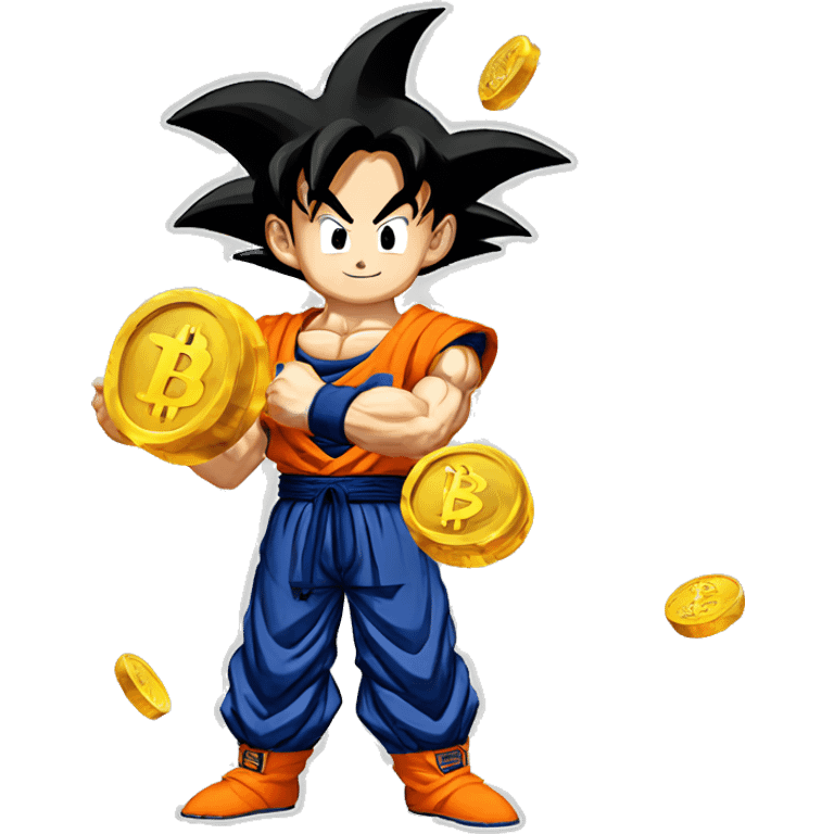 goku comprando bitcoin emoji