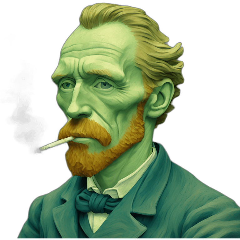 vincent van Gogh smoke weed emoji