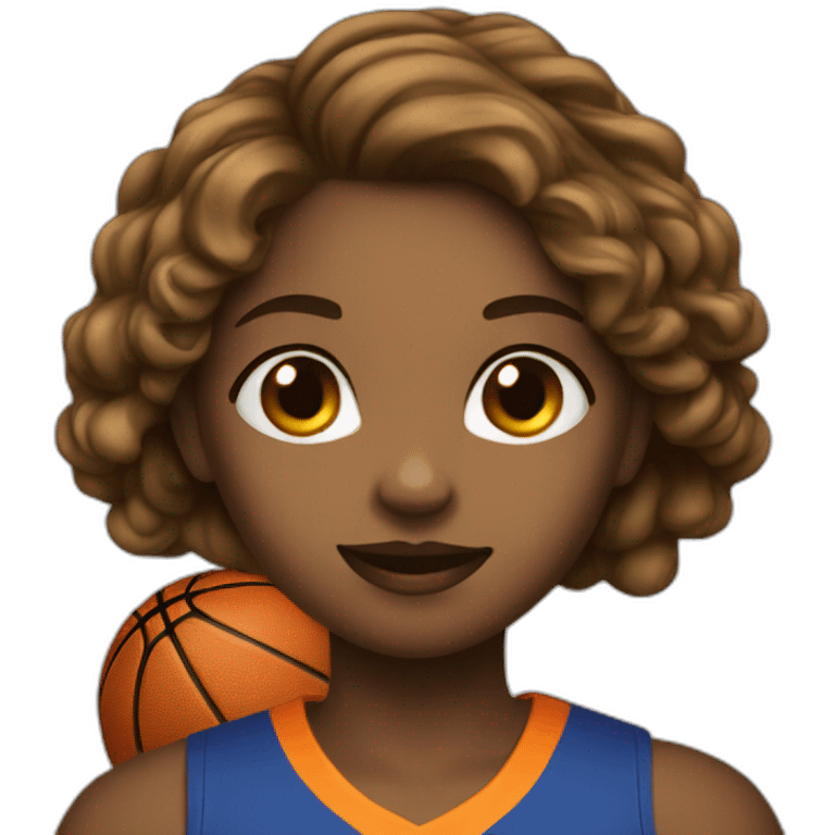 basketball player girl emoji