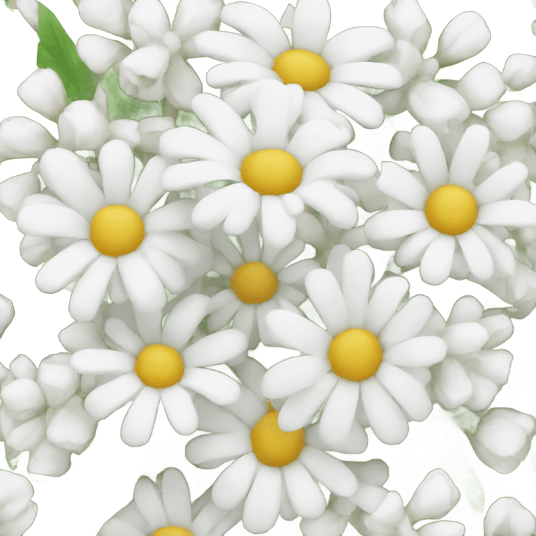 White bouquet emoji