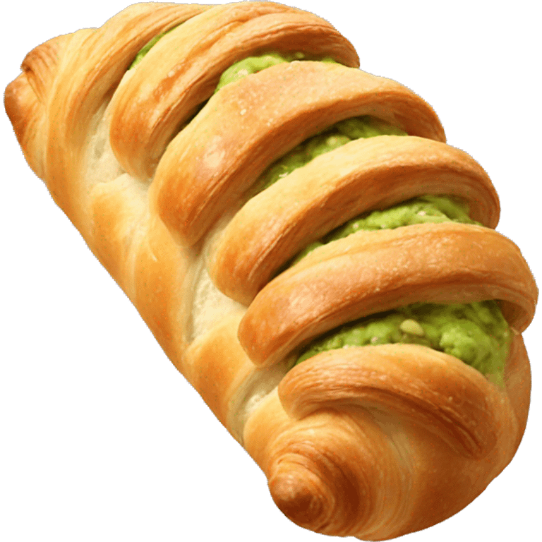 pistachio croissant emoji