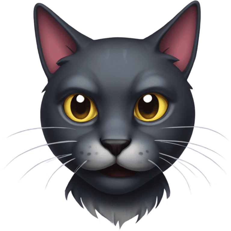 evil furless cat emoji