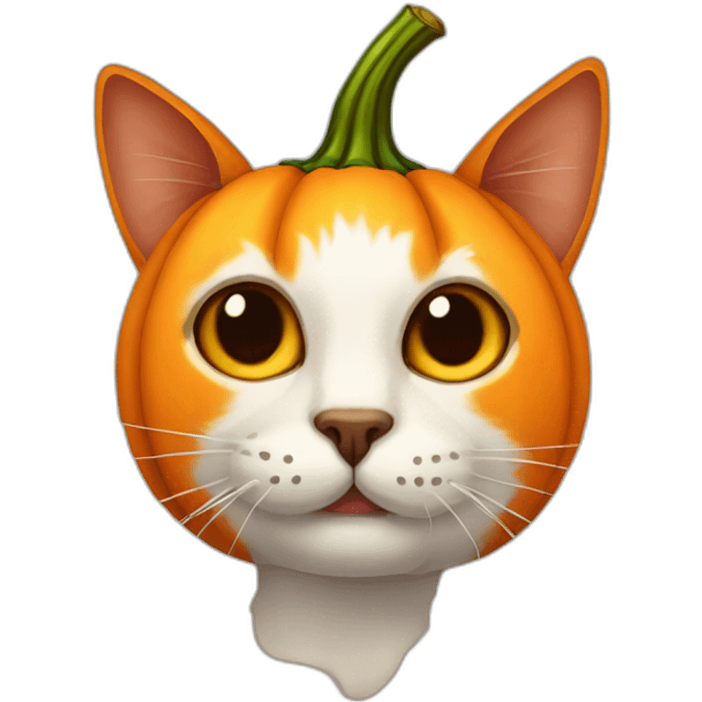 pumkin head cat emoji