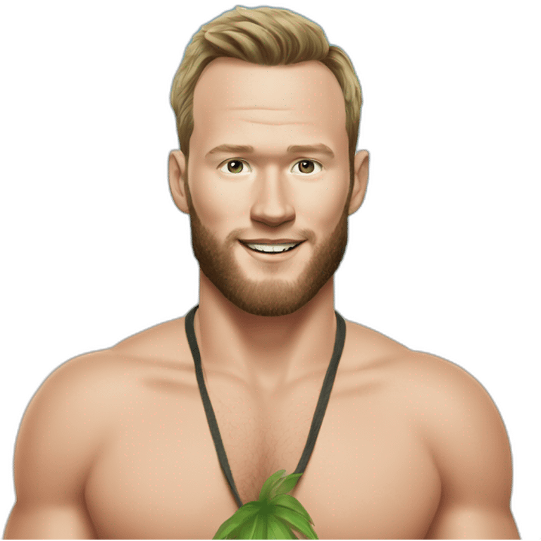 Jonathan Toews as beach bum with beard emoji