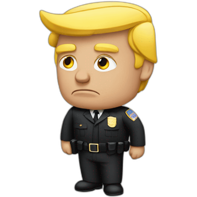 donald-trump-arrested emoji