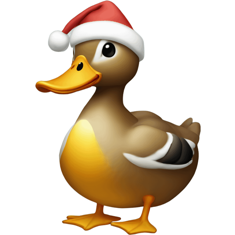 Christmas duck emoji