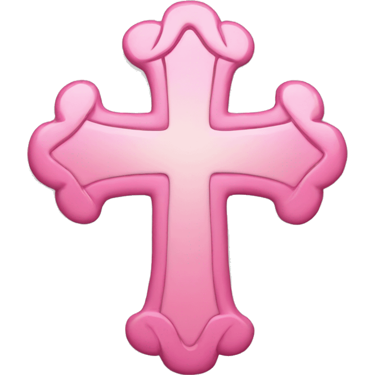 Pretty pink cross emoji