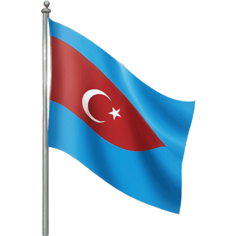 Blue turkish flag emoji