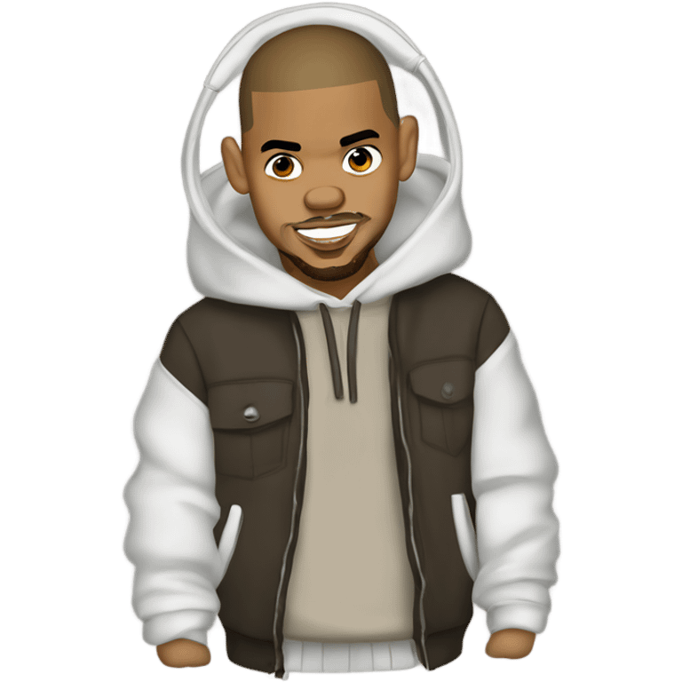 Cartoon Chris Brown  emoji