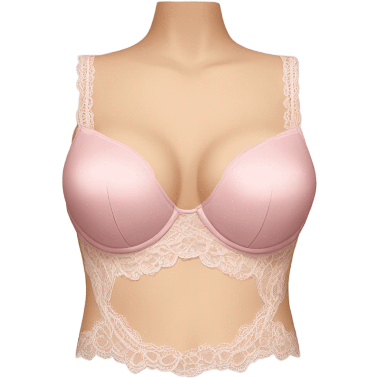 light pink lacy brassiere emoji