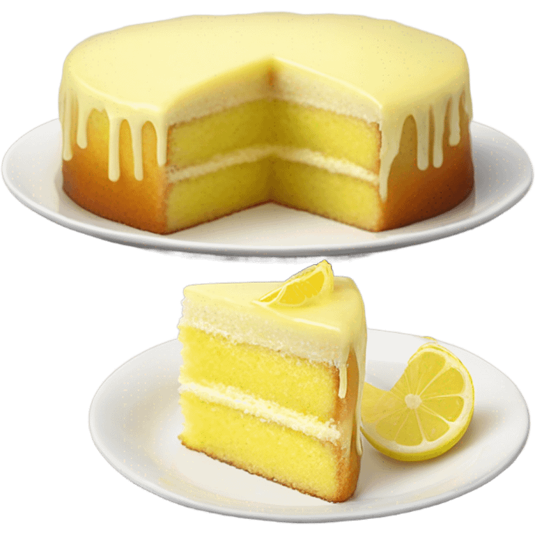 Lemon cake slice emoji