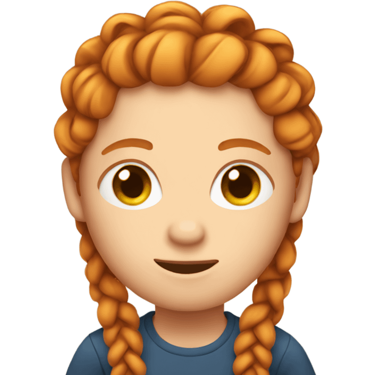 ginger with braids emoji