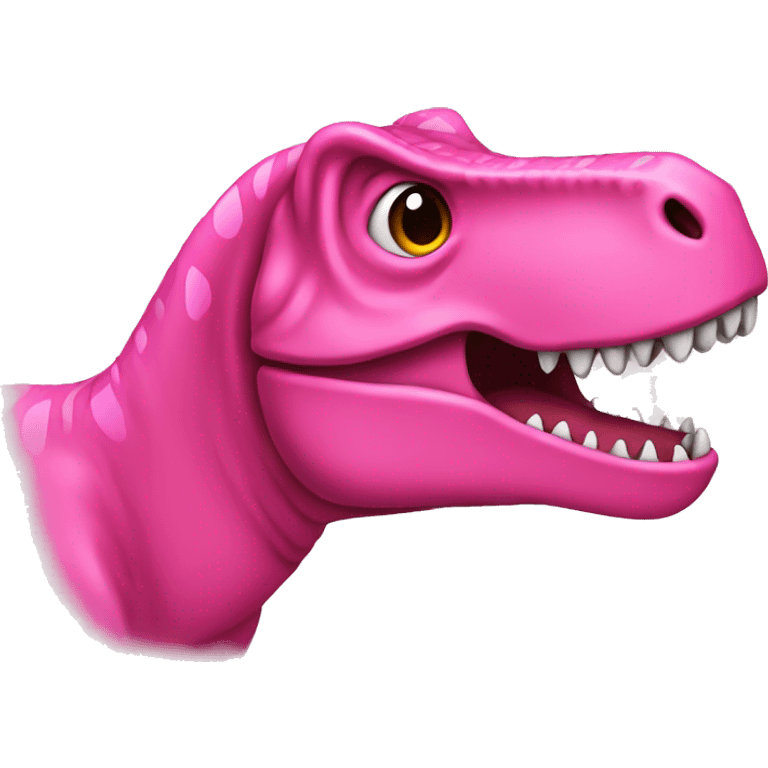 Pink t-rex emoji