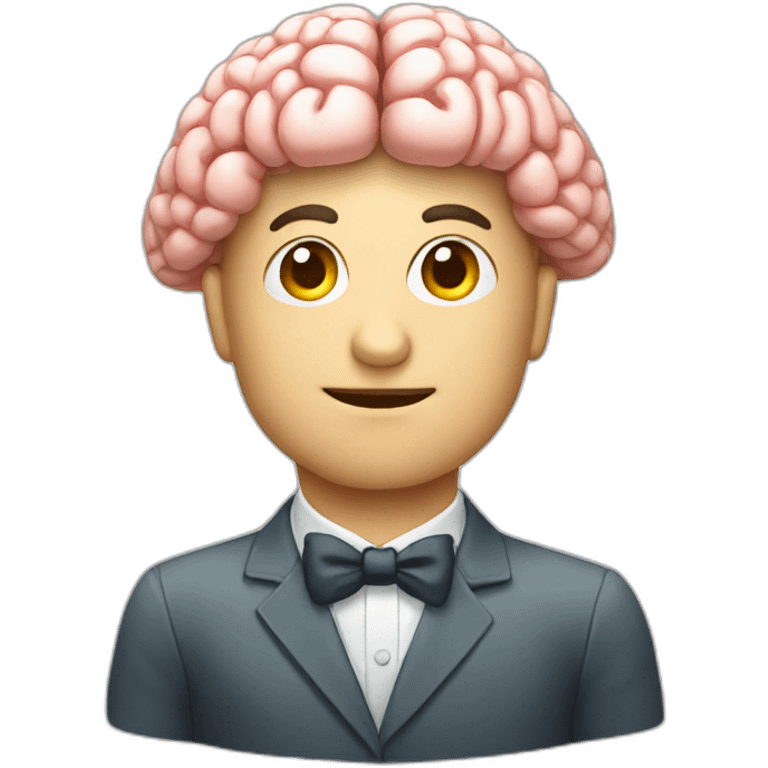 brain smart emoji