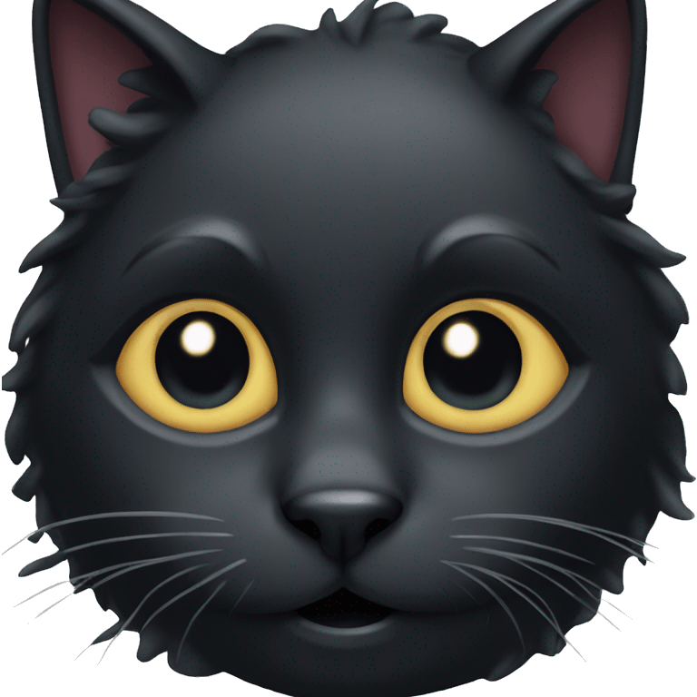 Black cat Halloween  emoji