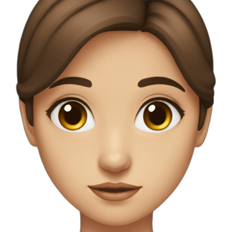 brown eye brown hair turkish girl emoji