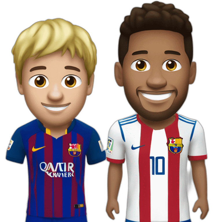 Neymar et Lionel Messi emoji