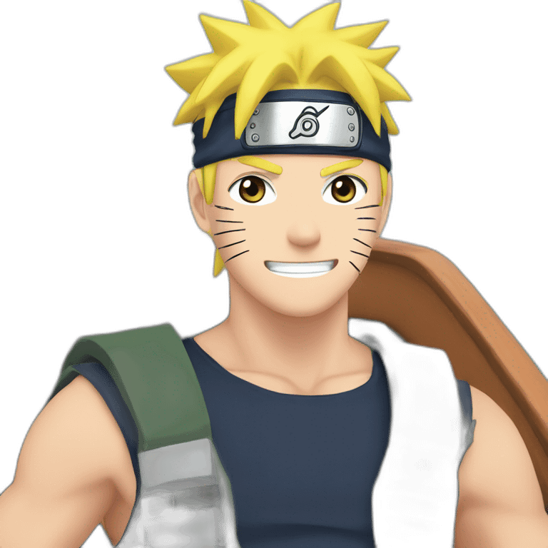 Naruto sur bateau emoji