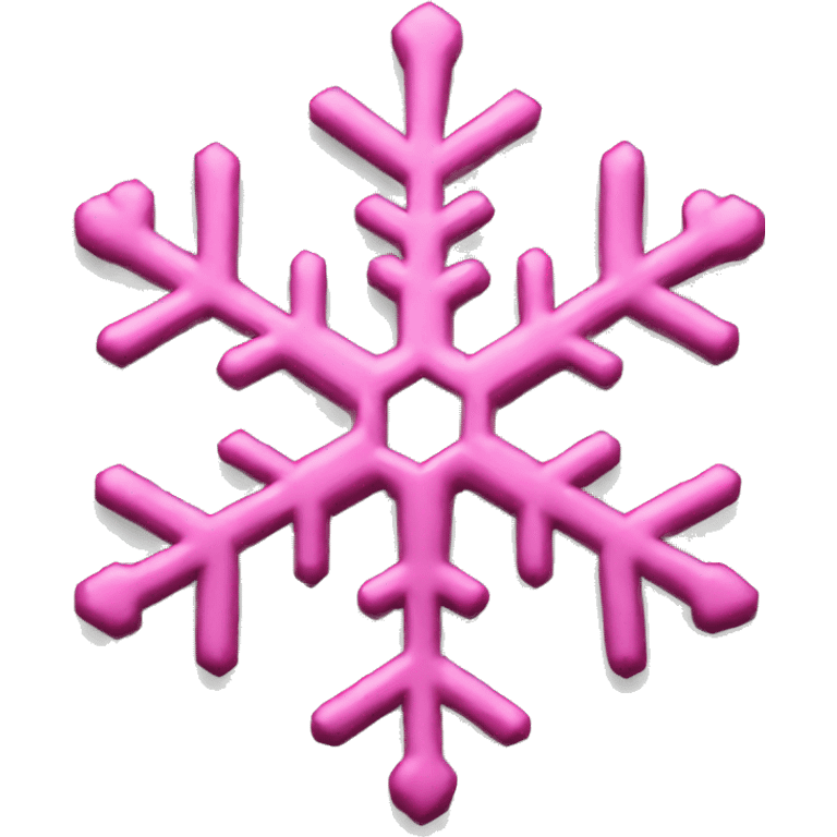 Pink snowflake  emoji