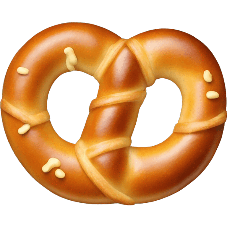 Pretzel with cheese sauce emoji