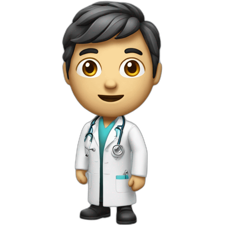 Doctor 3D character emoji