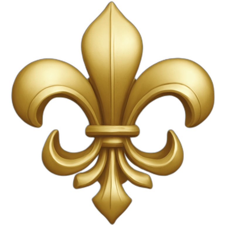 Fleur de lys blasonnés avec des ornures emoji