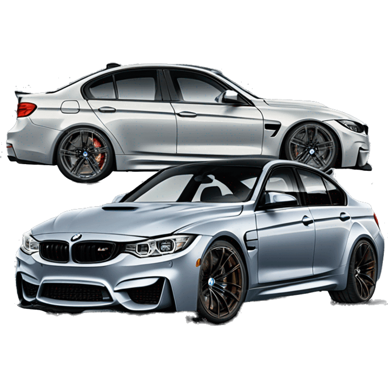 bmw m3 f80 grey with plate LJ S55 emoji