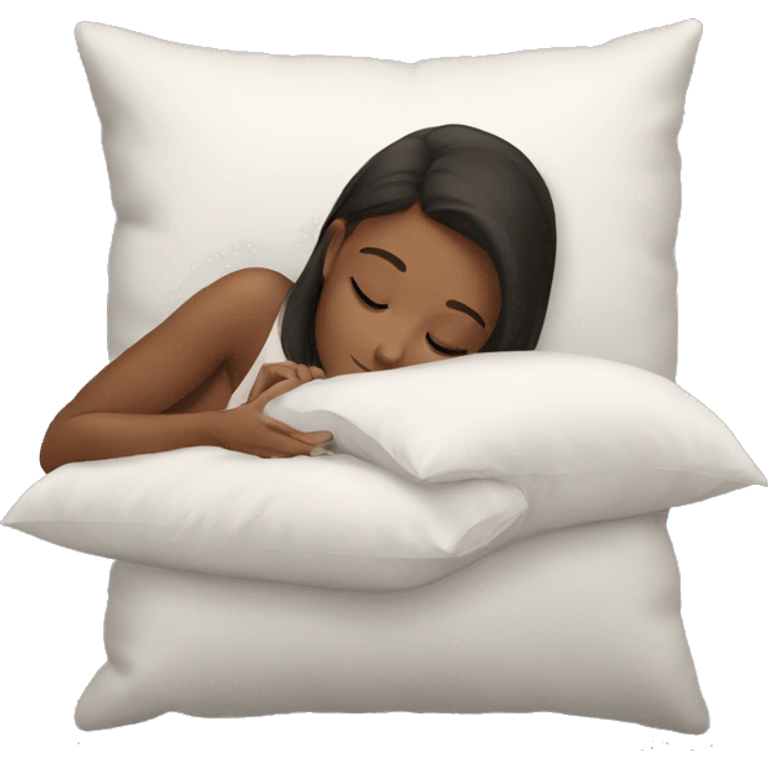 Girl under pillow  emoji