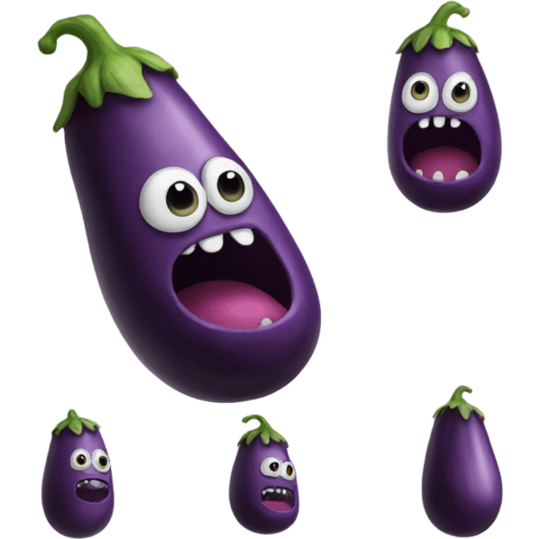 Eggplant monster  emoji