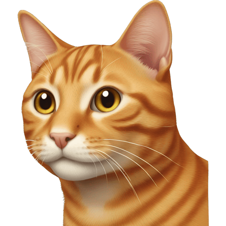 Full ginger tabby cat emoji