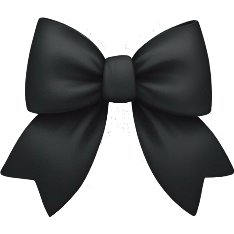 Black bow emoji