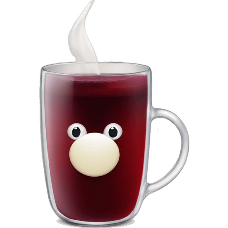 Hot red wine Glühwein cup  emoji