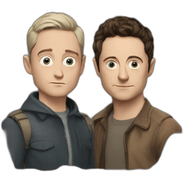 Elijah wood and Daniel raddclif emoji